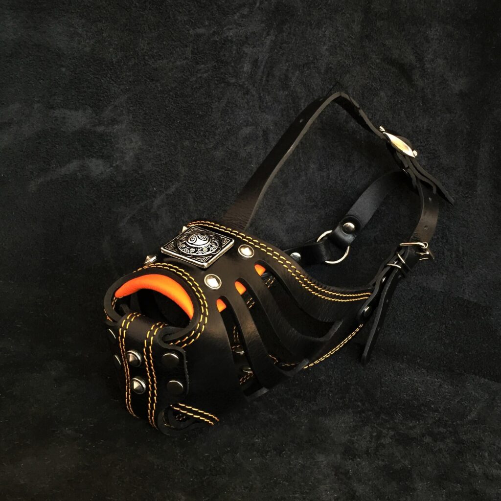 ''Eros'' Basket Muzzle black & orange