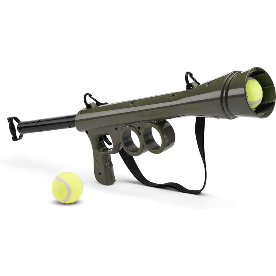 Pištoľ na loptičky pre psov