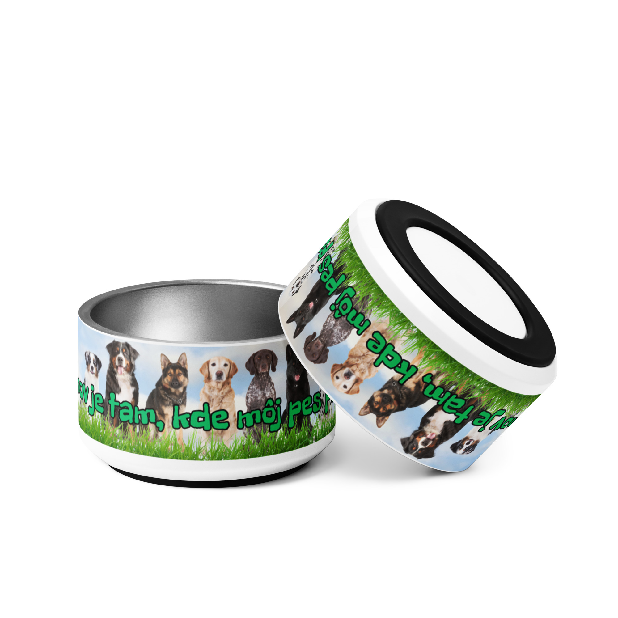 Štýlová nerezová miska „Domov je tam, kde môj pes papá“ – Obrázok 5