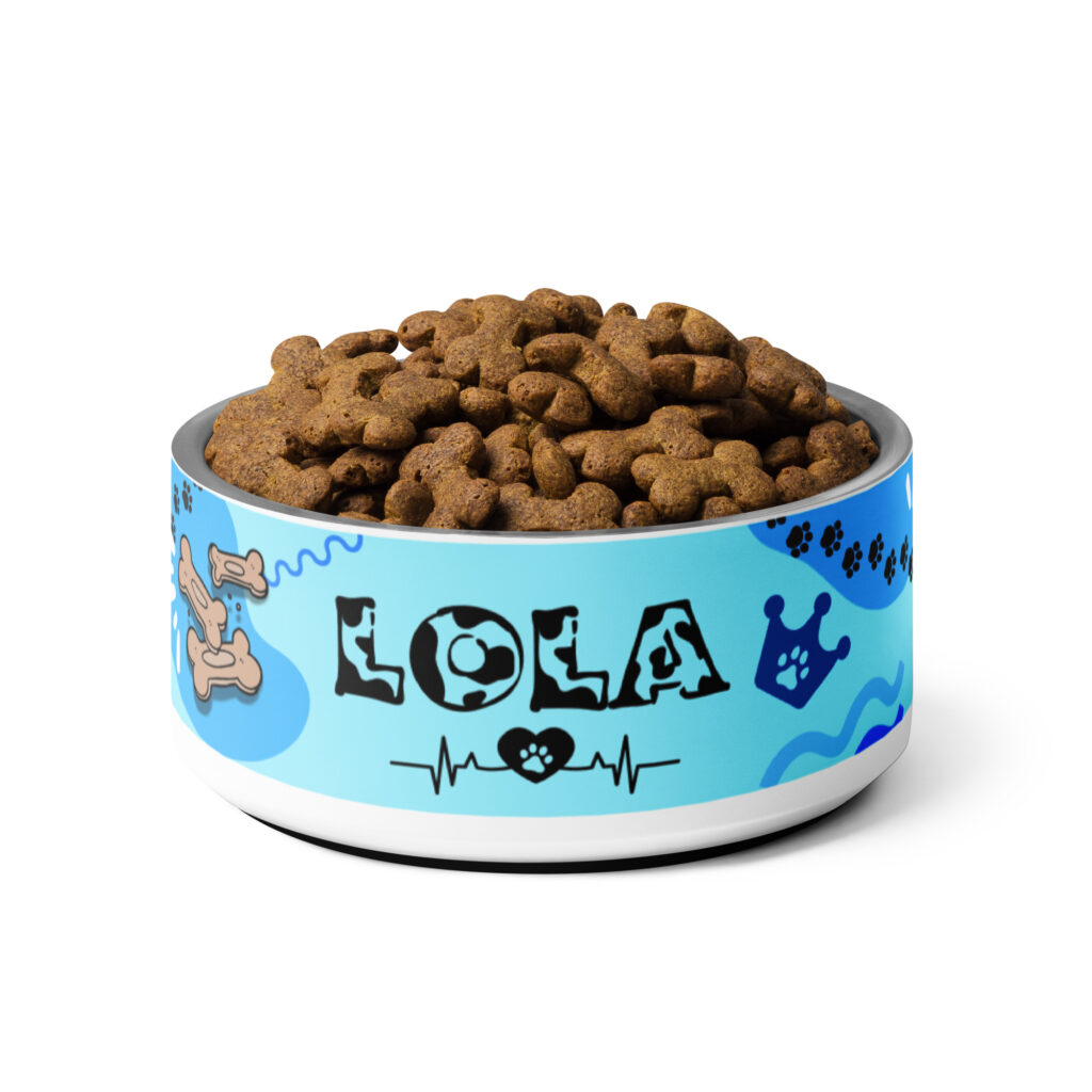 Personalizovaná miska s menom - modrá