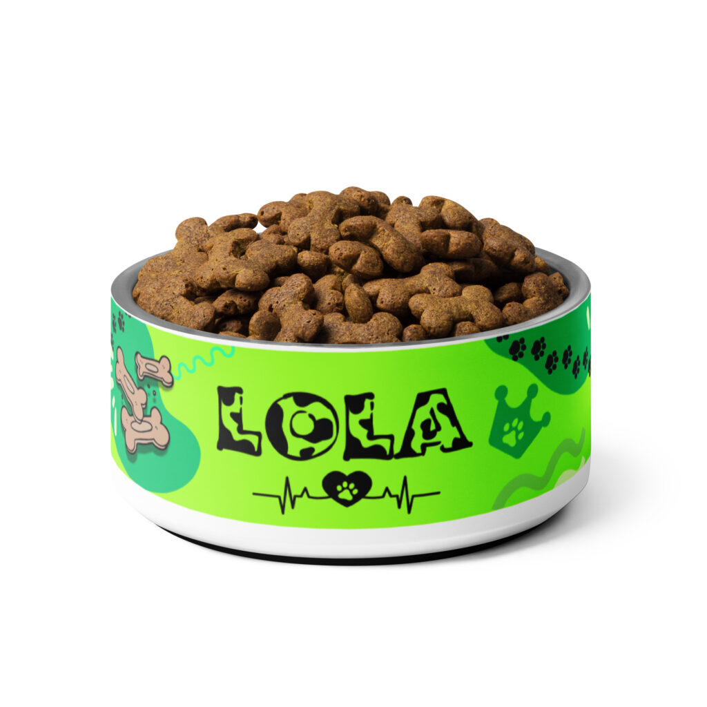 Personalizovaná miska s menom - zelená