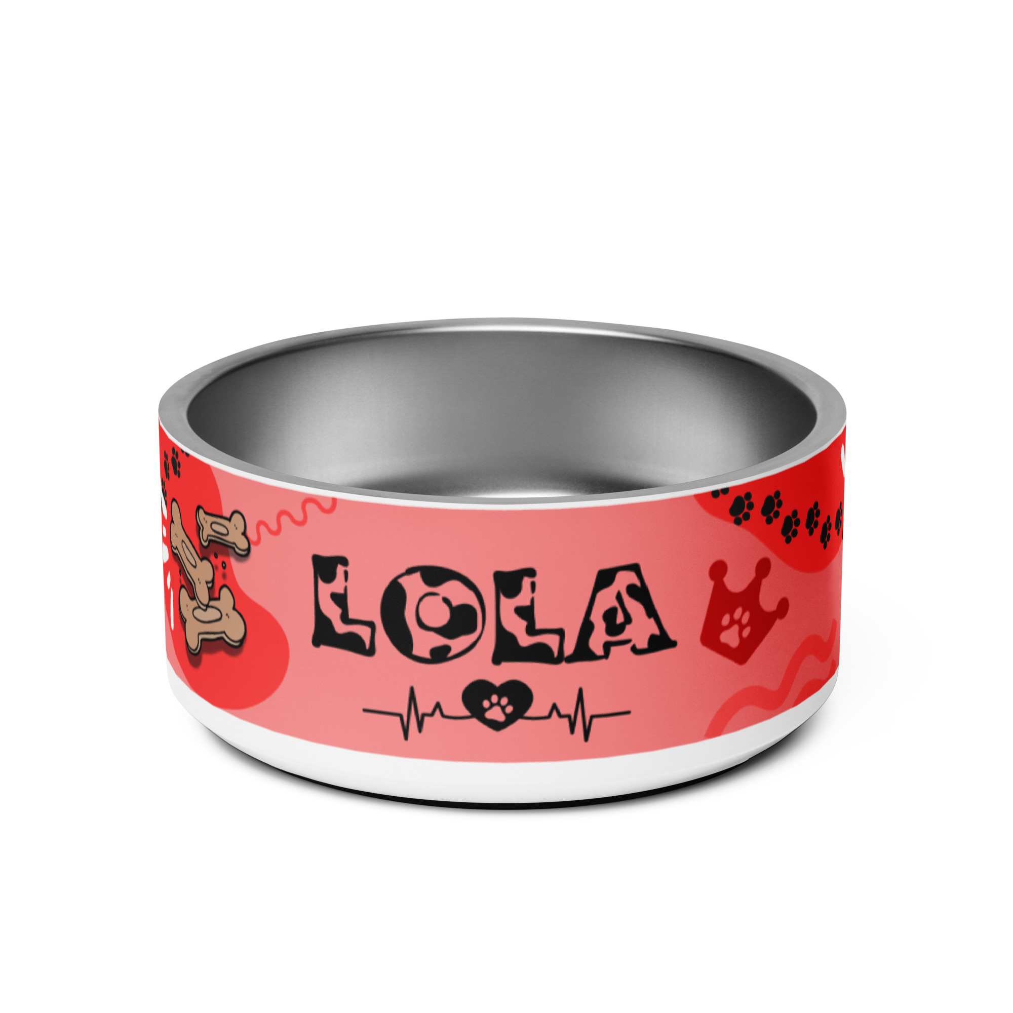 Personalizovaná miska s menom - červená – Obrázok 2