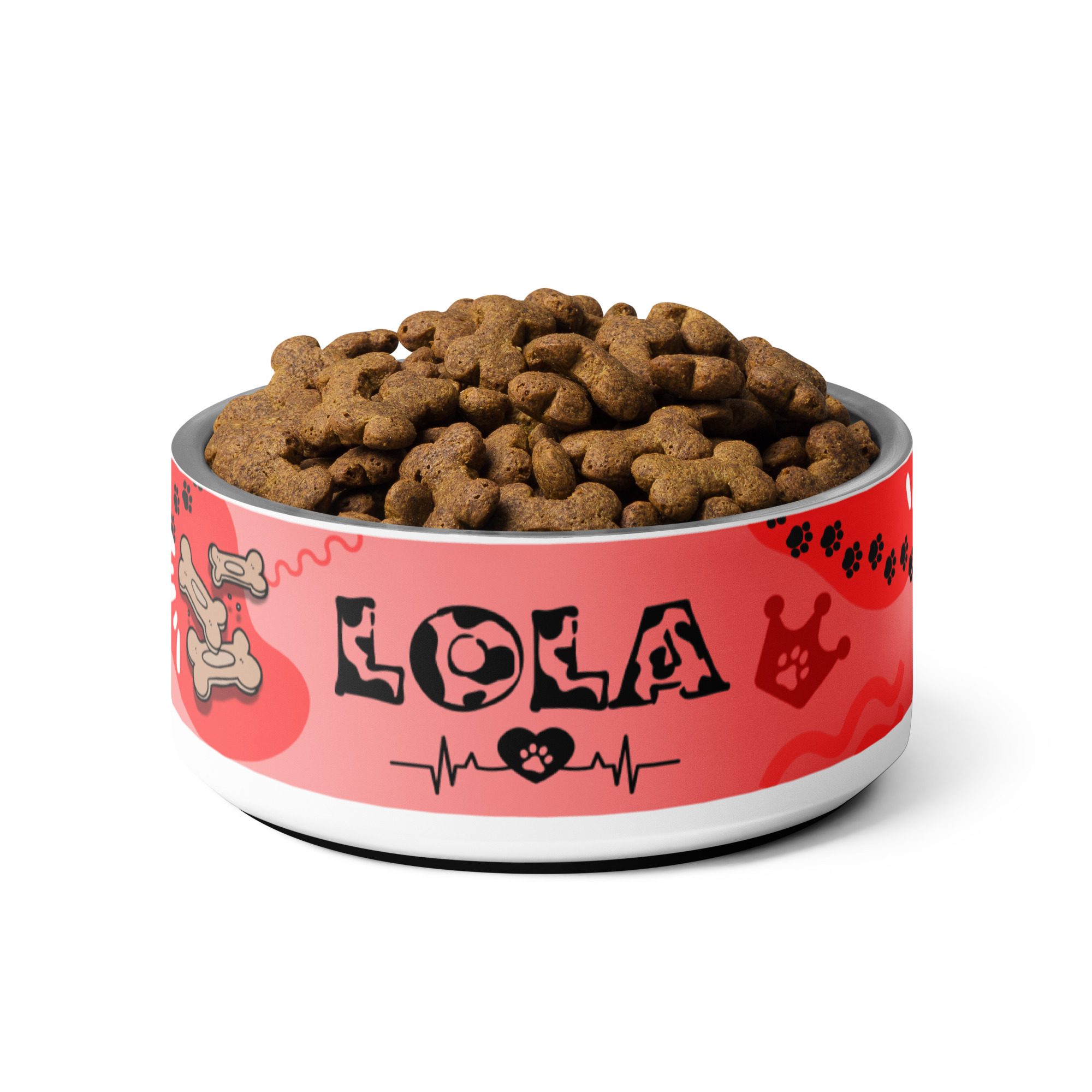 Personalizovaná miska s menom - červená