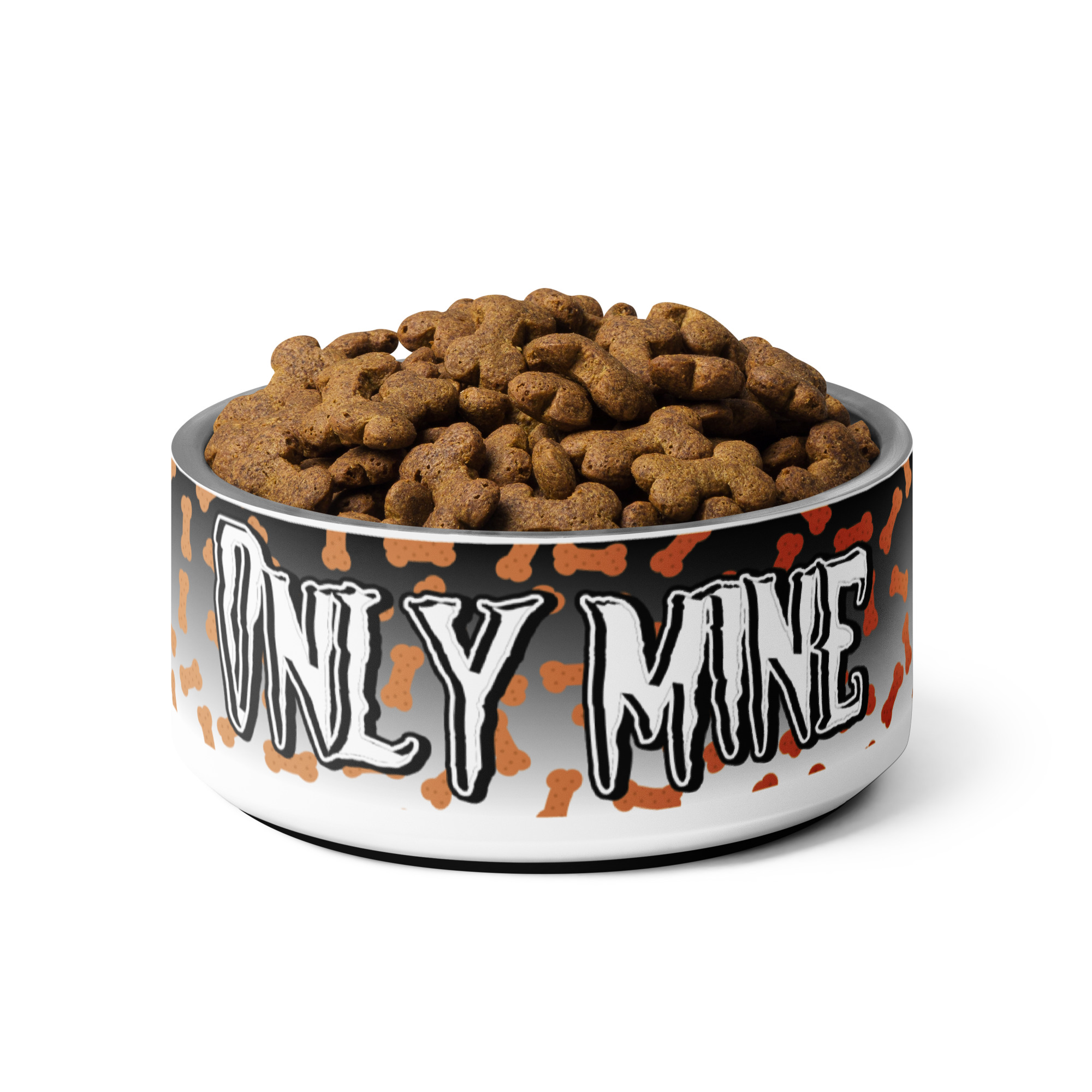 Nerezová miska pre psa „Only Mine“ – čierná