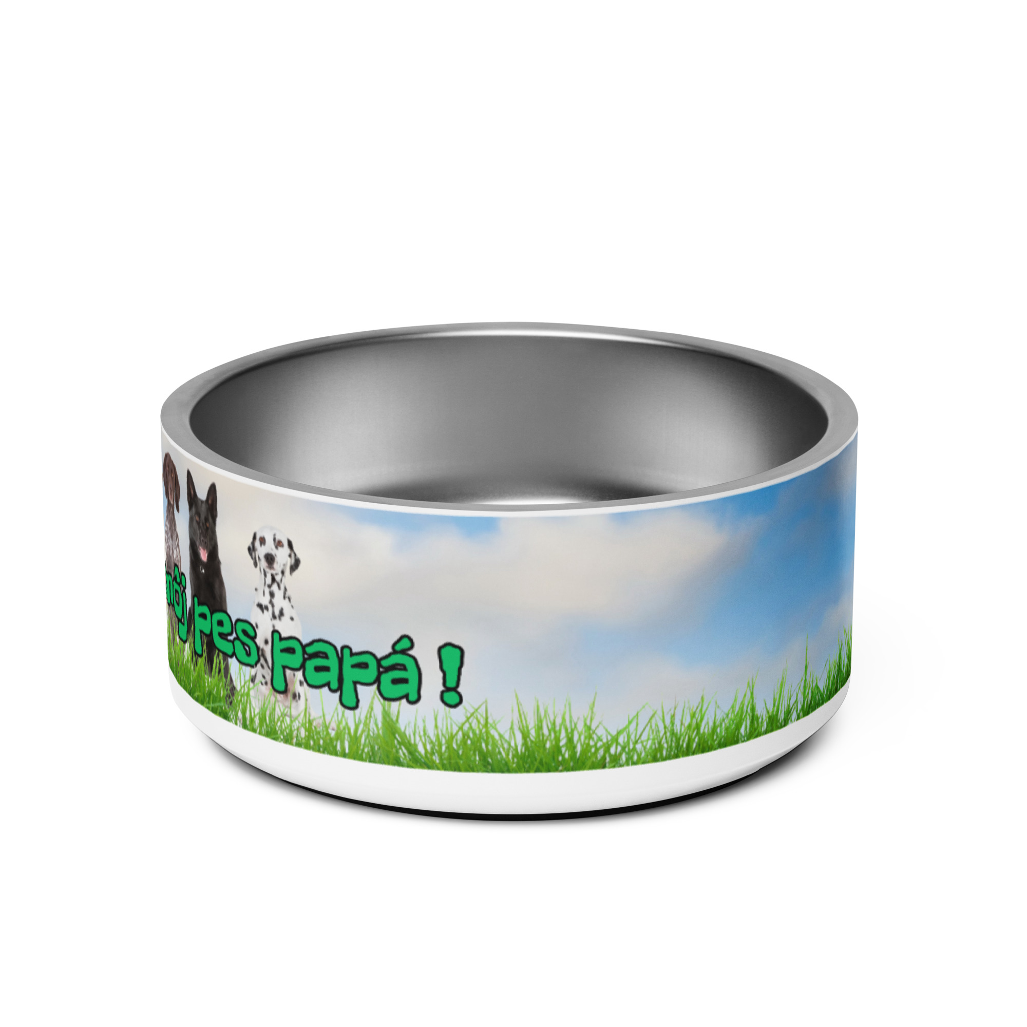 Štýlová nerezová miska „Domov je tam, kde môj pes papá“ – Obrázok 4