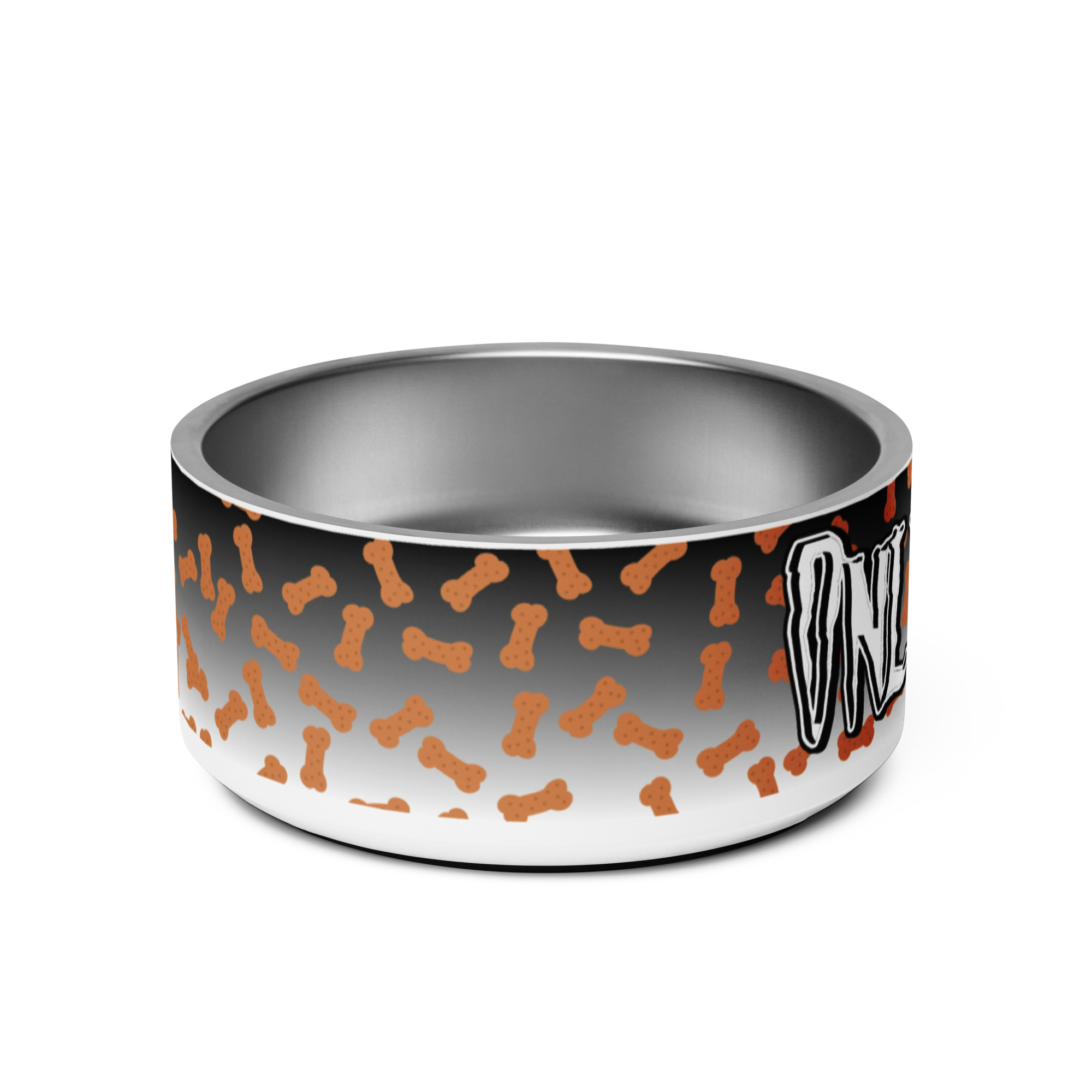 Nerezová miska pre psa „Only Mine“ – čierná – Obrázok 3