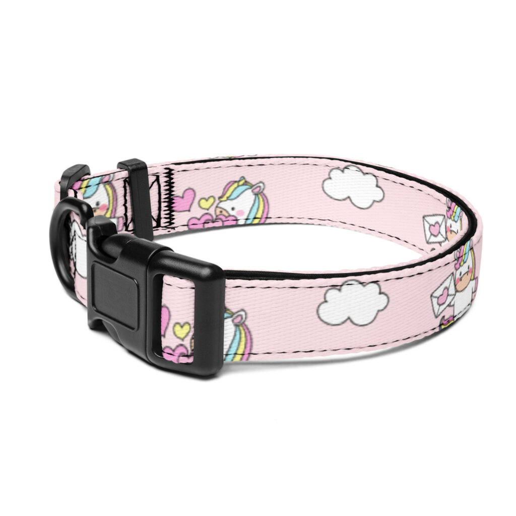 Štýlový obojok pre psa – unikornisový dizajn