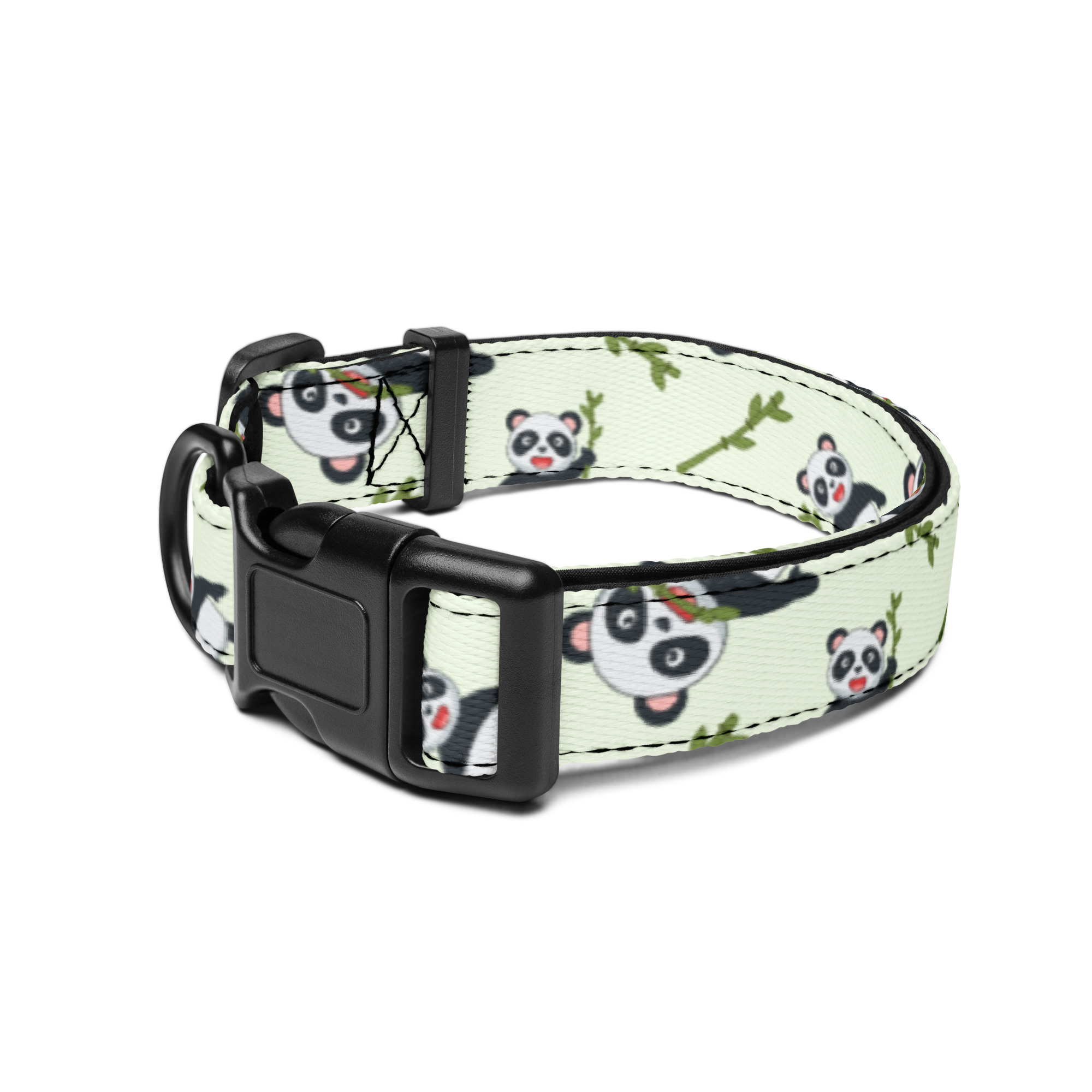 Štýlový obojok pre psa – pandový dizajn – Obrázok 2