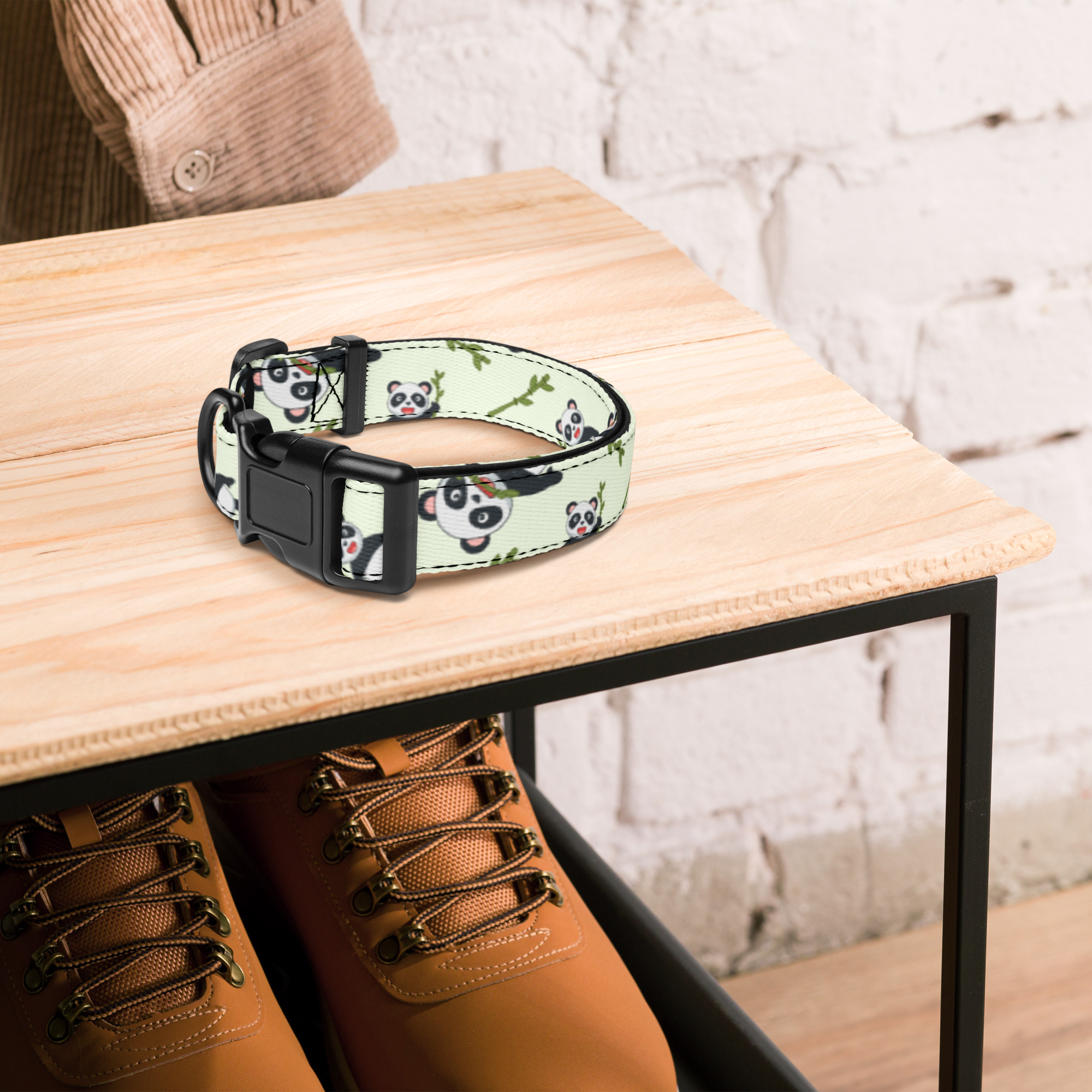 Štýlový obojok pre psa – pandový dizajn – Obrázok 4
