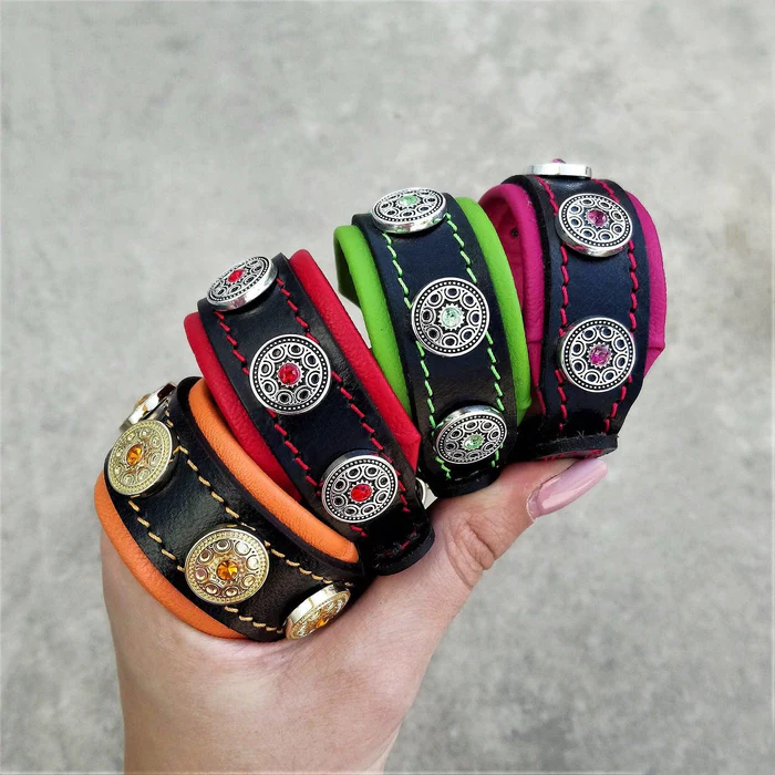 The ,,Bijou" handmade puppy collar